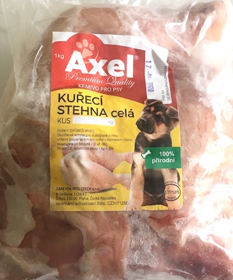 Kuřecí stehna s kostí 1kg (Axel)