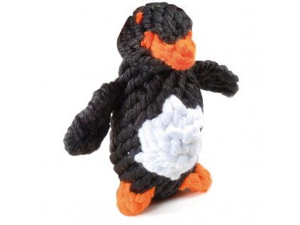 Bavlnená hračka pre psa uzol tučniak