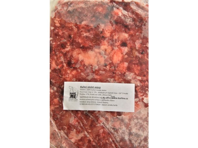 kuřecí skelet mletý 1kg