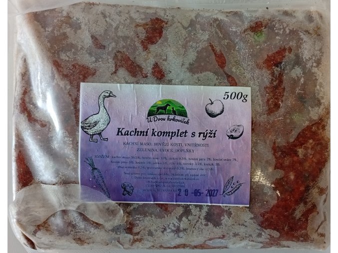 kachní komplet s rýží 500g