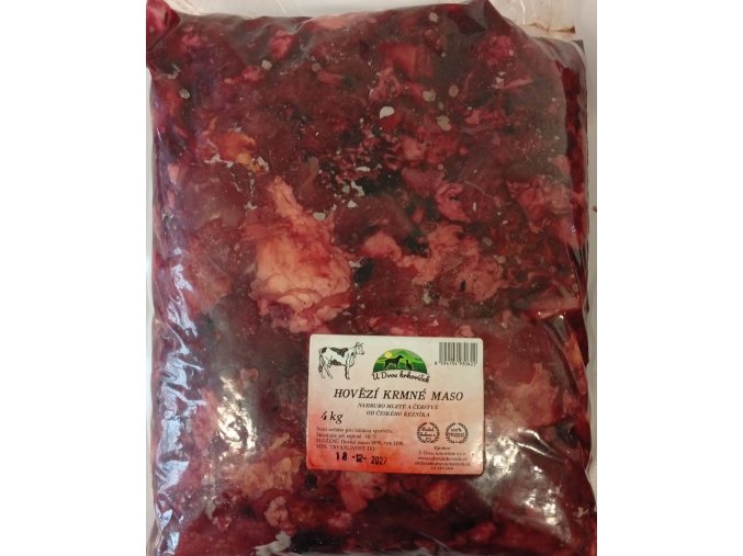 Hovězí hrubomleté maso 4kg