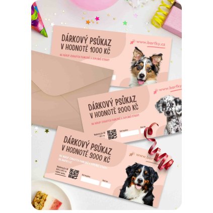 Dárkový psůkaz TLAČENÝ