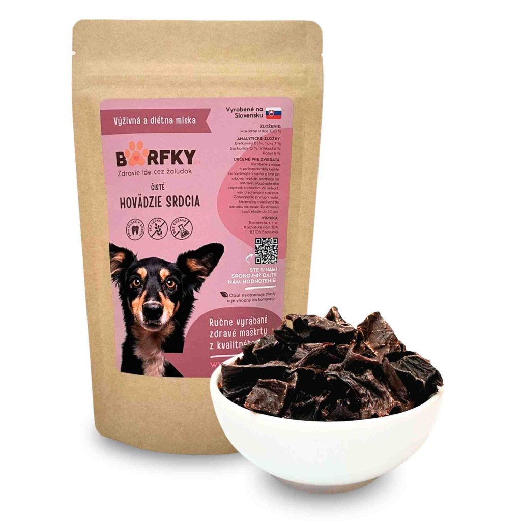 BARFKY Hovädzie srdcia Náhľad produktu