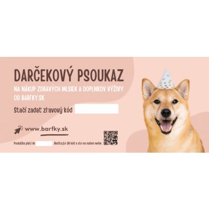 Darčekový psoukaz TLAČENÝ