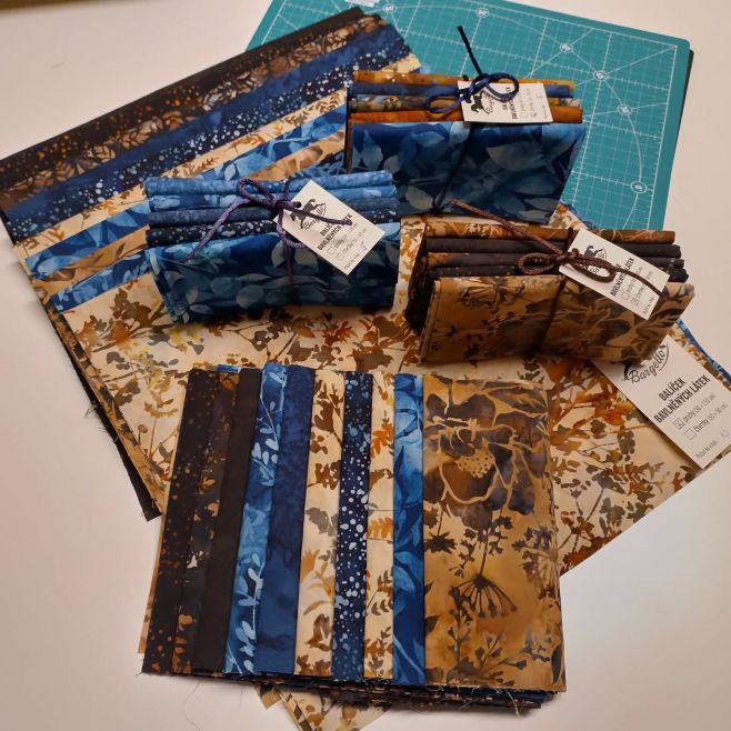 ☕️❄️ stejné látky, různé kombinace; nabízíme 3 rozměry balíčků pro všechny vaše potřeby :) ☕️❄️《 Same fabrics, various...