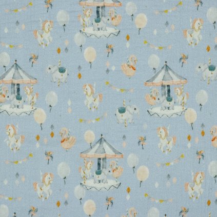 166576 muselin premium digital detsky kolotoc na modrom