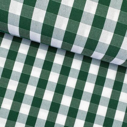 167564 gewebter teflon tischdeckenstoff karo grun