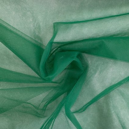 169491 3 tyl svadobny hrubsi 300 cm zelena tmava