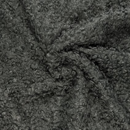 168544 mantelstoff mit wolle curly boucle dunkelgrun