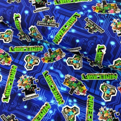 Sweatstoff digital - Minecraft blau