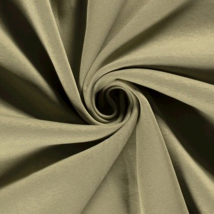 173477 5 teplakovina pocesana jogging 280g zelena army svetla