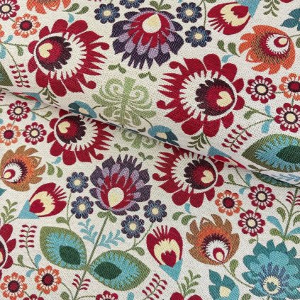 174002 gobelin premium kvety folk