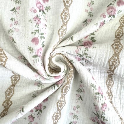 231383 5 muselin kvety pruhy