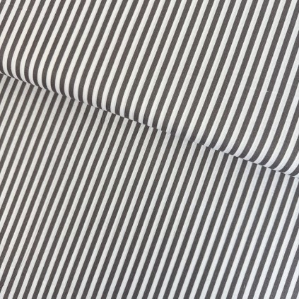 233216 4 bavlna vzorovana pruhy 0 5 cm siva