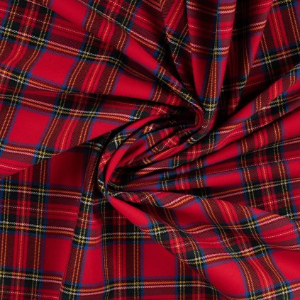 264845 2 kostymovka s lycrou karo cervena