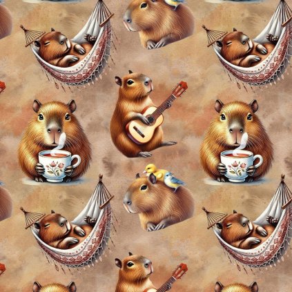 267029 1 teplakovina digital kapybara s gitarou