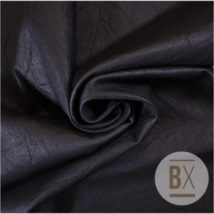 Koža Stretch - Magisco Plonge Plume čierna (Rozmer (m2) Hlavný variant)