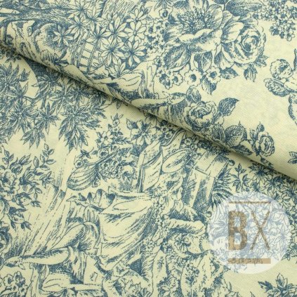 5193 3 spanielska loneta dior motiv modra