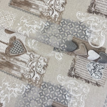 561 bavlna talia patchwork srdiecka sivohneda