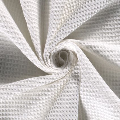 618 bavlna vafla organic biela