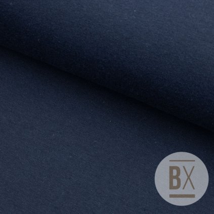 6471 5 teplakovina s lycrou modra tmava