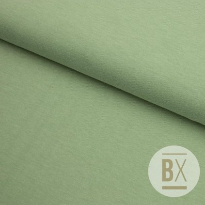 6813 4 trickovina jednofarebna zelena khaki svetla
