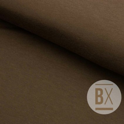 6864 3 trickovina s lycrou hneda cokoladova