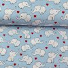 168986 4 bavlna vzorovana sloniky na modrom