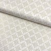 Dekostoff - Weihnachten Lurex - Goldene Flocken auf Vanille