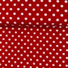 169162 1 baumwolle gemustert wei e punkte 1 cm auf dunkelrot