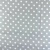 174245 2 bavlna vzorovana biele bodky 1 cm na sivom