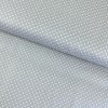 174254 1 bavlna vzorovana biele bodky 3 mm na sivom