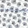 169246 1 baumwolle gemustert grauer ginkgo auf wei