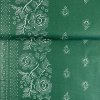 174242 bavlna ludovy vzor bordura kvet zelena