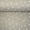 169708 5 leinen mit lycra 190g wei er punkt auf beige