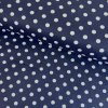 169765 4 baumwolle gemustert punkt 1 cm wei auf dunkelblau