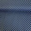 169771 1 baumwolle gemustert punkt 3mm wei auf dunkelblau