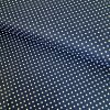 169771 baumwolle gemustert punkt 3mm wei auf dunkelblau