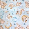 169777 1 baumwolle gemustert tiere auf blau