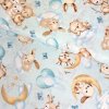 231542 2 bavlna vzorovana zvieratka na modrom