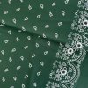 233234 4 bavlna ludovy vzor bordura stvorlistok zelena