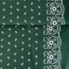 233234 5 bavlna ludovy vzor bordura stvorlistok zelena