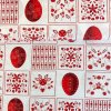 169354 1 baumwolle gemustert patchwork eier in rot