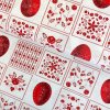 169354 baumwolle gemustert patchwork eier in rot