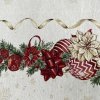 243191 gobelin vianoce obrus zlaty lurex s vianocnym dekorom