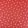270542 2 bavlna ludovy vzor kvietok na cervenom