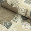 561 5 bavlna talia patchwork srdiecka sivohneda
