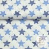 8211 1 bavlna vzorovana hviezdy modra