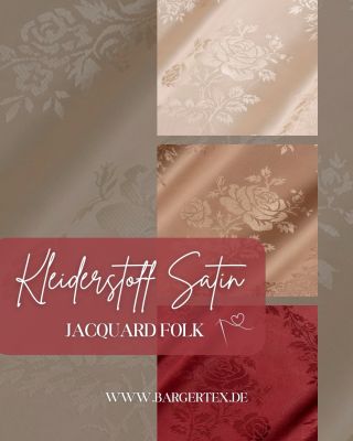 Satinstoff Jacquard Folk – Eleganz mit traditionellem Charakter.✨ Ein mittelschwerer Polyester-Satinstoff mit dezentem...