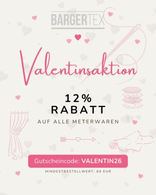 🩷 Valentinsaktion bei BARGERTEX 🩷 Feiern Sie den Valentinstag stilvoll und gönnen Sie Ihrem Zuhause oder Ihren...